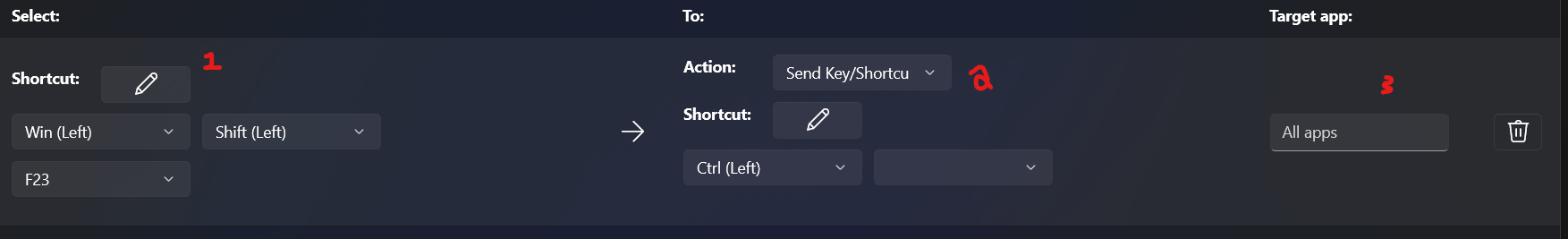 Configure your shortcut